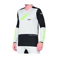 100% SPEEDLAB Cyklistický dres s dlouhým rukávem letní - R-CORE X - šedá/černá L