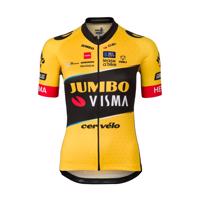 AGU Cyklistický dres s krátkým rukávem - JUMBO-VISMA 23 LADY - černá/žlutá XL