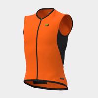 ALÉ Cyklistická vesta - CLIMA PROTECTION 2.0 - černá/oranžová 3XL