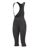 ALÉ Cyklistické kalhoty 3/4 s laclem - ESSENTIAL LADY WNT - černá 2XL