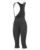 ALÉ Cyklistické kalhoty 3/4 s laclem - ESSENTIAL LADY WNT - černá XL