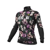 ALÉ Cyklistický dres s dlouhým rukávem zimní - FIORI LADY WINTER - černá S