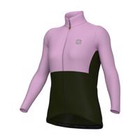 ALÉ Cyklistický dres s dlouhým rukávem zimní - OFF ROAD - GRAVEL DUAL - fialová 2XL