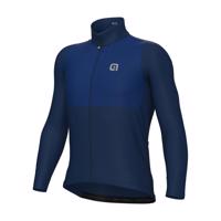 ALÉ Cyklistický dres s dlouhým rukávem zimní - OFF ROAD - GRAVEL DUAL - modrá 2XL