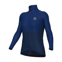 ALÉ Cyklistický dres s dlouhým rukávem zimní - OFF ROAD - GRAVEL DUAL - modrá 2XL