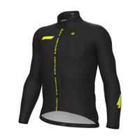 ALÉ Cyklistický dres s dlouhým rukávem zimní - PR-E FOLLOW ME - černá 2XL