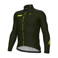 ALÉ Cyklistický dres s dlouhým rukávem zimní - PR-E FOLLOW ME - zelená 2XL