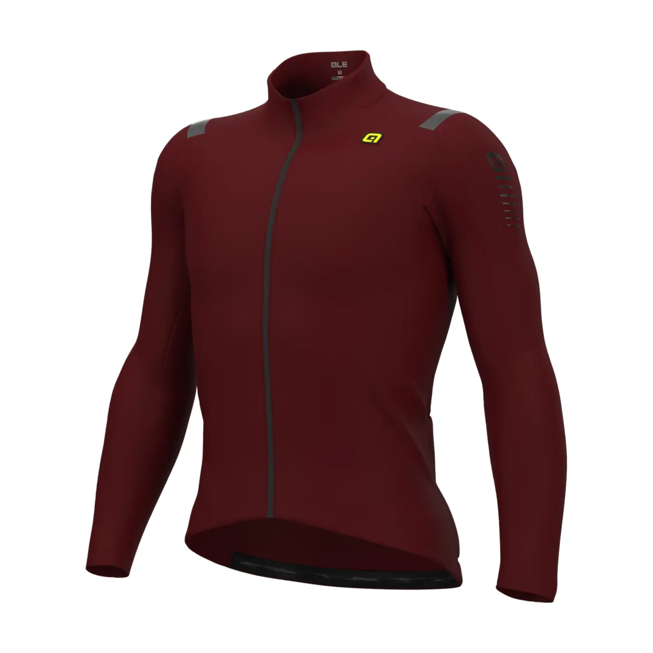 ALÉ Cyklistický dres s dlouhým rukávem zimní - R-EV1 WARM RACE - červená 2XL