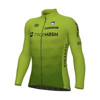 ALÉ Cyklistický dres s dlouhým rukávem zimní - SLOVENIA NATIONAL 23 - zelená 4XL