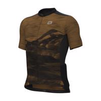 ALÉ Cyklistický dres s krátkým rukávem - MOUNTAIN OFF ROAD - GRAVEL - hnědá 2XL