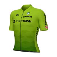 ALÉ Cyklistický dres s krátkým rukávem - SLOVENIAN FEDERATION PRIME 2024 - zelená 2XL