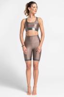 ATHLEEYA legíny - COFFEE BIKER SHINE - béžová S