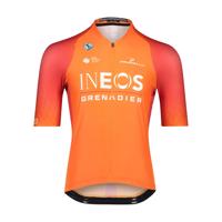 BIORACER Cyklistický dres s krátkým rukávem - INEOS GRENADIERS '22 - oranžová/červená