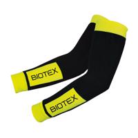 BIOTEX Cyklistické návleky na ruce - THERMAL - černá/zelená/žlutá S