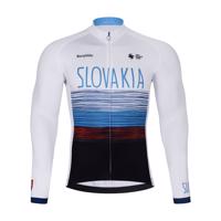 BONAVELO Cyklistická zateplená bunda - SLOVAKIA WINTER - bílá/vícebarevná 2XL