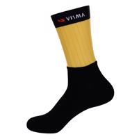 BONAVELO Cyklistické ponožky klasické - JUMBO-VISMA 2022 - černá/žlutá S-M