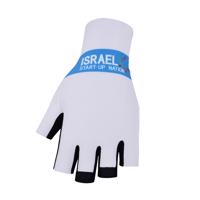 BONAVELO Cyklistické rukavice krátkoprsté - ISRAEL 2020 - bílá/modrá M