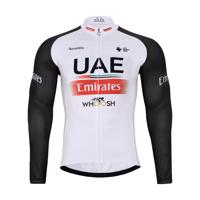 BONAVELO Cyklistický dres s dlouhým rukávem zimní - UAE 2024 WINTER - červená/černá/bílá 5XL