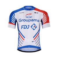 BONAVELO Cyklistický dres s krátkým rukávem - GROUPAMA FDJ 2020 - bílá/modrá/červená