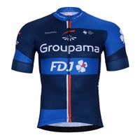 BONAVELO Cyklistický dres s krátkým rukávem - GROUPAMA FDJ 2024 - červená/modrá/bílá