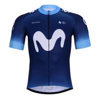 BONAVELO Cyklistický dres s krátkým rukávem - MOVISTAR 2024 - modrá 3XL