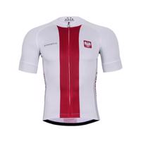 BONAVELO Cyklistický dres s krátkým rukávem - POLAND I. - červená/bílá 2XL