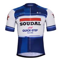 BONAVELO Cyklistický dres s krátkým rukávem - SOUDAL QUICK-STEP 24 - bílá/modrá 3XL