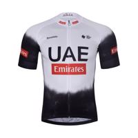 BONAVELO Cyklistický dres s krátkým rukávem - UAE 2025 - bílá/černá 2XL