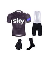 BONAVELO Cyklistický mega set - SKY - bílá/černá