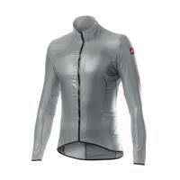 CASTELLI Cyklistická větruodolná bunda - ARIA SHELL - šedá 2XL