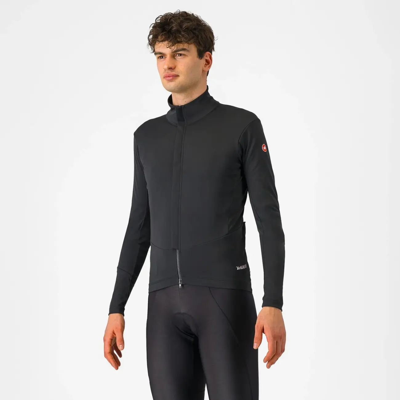 CASTELLI Cyklistická větruodolná bunda - PERFETTO AIR - antracitová 2XL