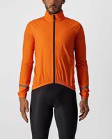 CASTELLI Cyklistická voděodolná pláštěnka - EMERGENCY RAIN 2 - oranžová 2XL