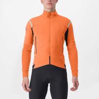 CASTELLI Cyklistická zateplená bunda - PERFETTO RoS 2 CONVERTIBLE - oranžová 3XL