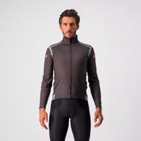 CASTELLI Cyklistická zateplená bunda - PERFETTO ROS LIMITED EDITION - šedá/bílá