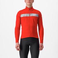 CASTELLI Cyklistická zateplená bunda - RADOPPIA 3 - červená 2XL