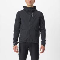 CASTELLI Cyklistická zateplená bunda - TRAIL HOODIE - černá L