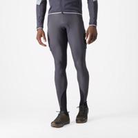 CASTELLI Cyklistické kalhoty dlouhé s laclem - UNLIMITED THERMAL - šedá XL