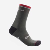 CASTELLI Cyklistické ponožky klasické - QUINDICI SOFT MERINO - zelená