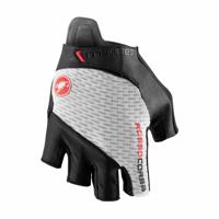 CASTELLI Cyklistické rukavice krátkoprsté - ROSSO CORSA PRO V - bílá L