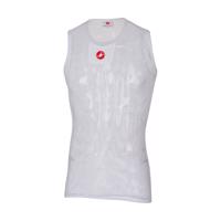 CASTELLI Cyklistické triko bez rukávů - CORE MESH 3 - bílá L-XL