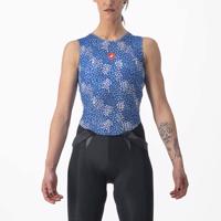 CASTELLI Cyklistické triko bez rukávů - PRO MESH 4 W LADY - modrá M