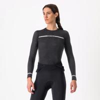 CASTELLI Cyklistické triko s dlouhým rukávem - MERINO SEAMLESS W - černá L-XL