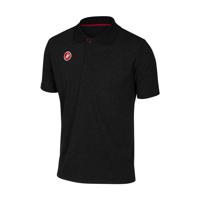 CASTELLI Cyklistické triko s krátkým rukávem - RACE DAY POLO - černá 3XL