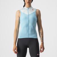 CASTELLI Cyklistický dres bez rukávů - SOLARIS - modrá