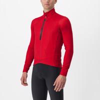 CASTELLI Cyklistický dres s dlouhým rukávem zimní - ENTRATA THERMAL - červená 2XL