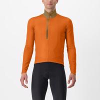 CASTELLI Cyklistický dres s dlouhým rukávem zimní - ENTRATA THERMAL - oranžová