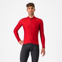 CASTELLI Cyklistický dres s dlouhým rukávem zimní - ESPRESSO THERMAL - červená 2XL