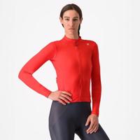 CASTELLI Cyklistický dres s dlouhým rukávem zimní - ESPRESSO THERMAL W - oranžová L