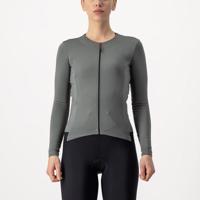 CASTELLI Cyklistický dres s dlouhým rukávem zimní - FLY LS W - šedá S