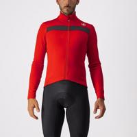 CASTELLI Cyklistický dres s dlouhým rukávem zimní - PURO 3 - červená 2XL